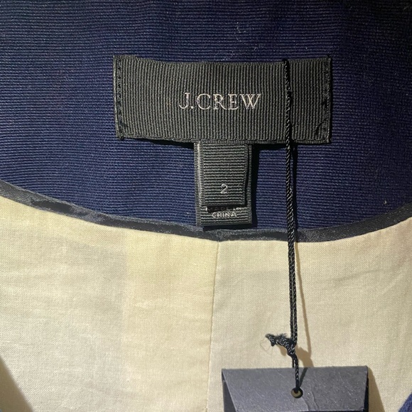 J. Crew Scallop Linen Jacket - Picture 8 of 9